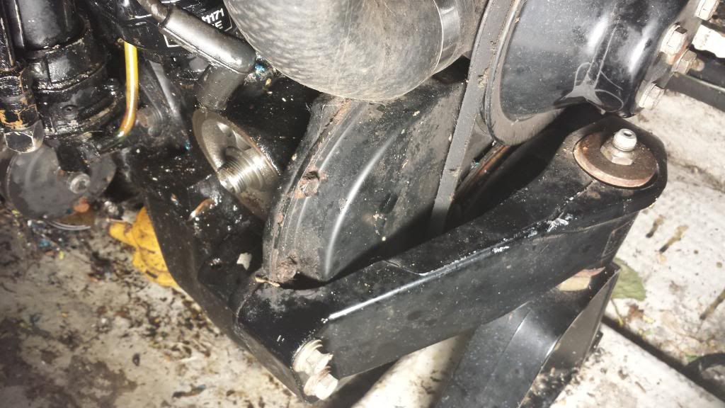 Oil Leak 3.0L Mercruiser Appears to be coming from behind the